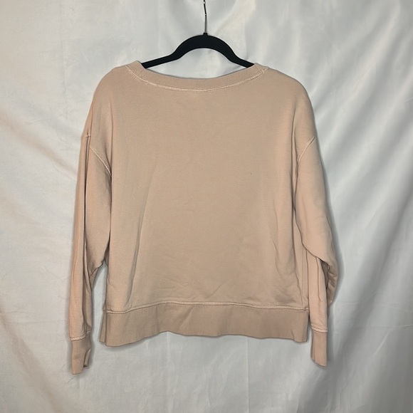 H&M BASICS PINK CROP CREWNECK (L) - Picture 7 of 7
